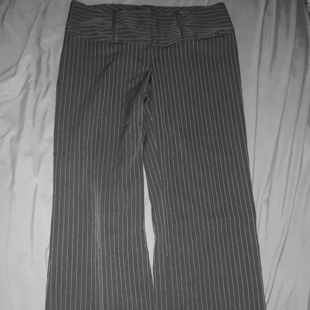 Black Wet Seal Pin striped Slacks
